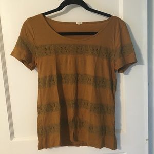 Mustard J Crew T Shirt